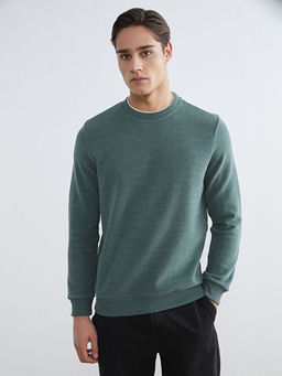 Bisiklet Yaka Erkek Sweatshirt