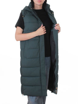 817 DK. GREEN Жилет утепленный зимний женский (150 гр. холлофайбер)