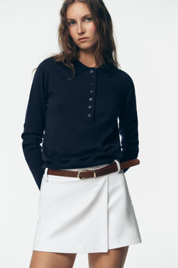PLAIN KNIT POLO SHIRT - Zara фото 11