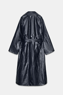 OVERSIZE LEATHER EFFECT TRENCH COAT ZW COLLECTION - Zara фото 7