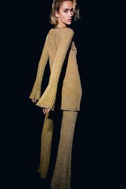 Glittery rib-knit cardigan - H&m фото 2