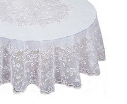 Скатерть EMBOSSED 60" (150), арт FC-101, FC-101B, 101 (60-101) КРУГ