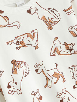 Scooby-Doo Bask?l? Erkek ?ocuk Sweatshirt ve E?ofman Alt? 2li