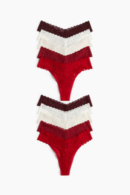 Pack de 10 bragas thong de encaje