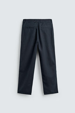 PANTAL?N FLUIDO STRAIGHT FIT / Marino - Zara фото 8