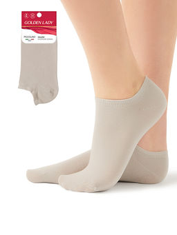 GLD PICCOLINO носки жен. супер-укороченные - grigio chiaro