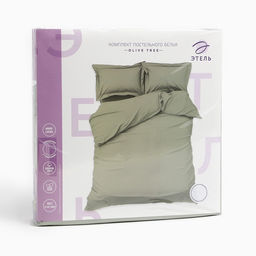 Постельное бельё Этель дуэт Olive tree 143х215-2шт, 215х240, 50х70+3-2 шт, мако-сатин, 114г/м2  фото 12