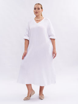 Платье из муслина PP66501WHT02