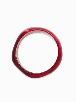 Браслет манжет акрил "Тренд", цвет бордово-малиновый