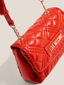 Женская сумка на плечо LOVE MOSCHINO QUILTED BAG Артикул 4623874, рубиновый  фото 2