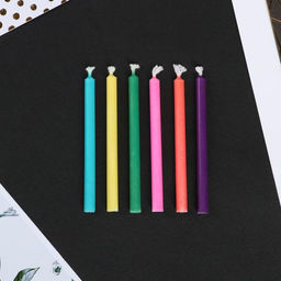 Набор свечей с цветным пламенем в коробке С Днем рождения, 6 шт. - Страна карнавалия фото 2