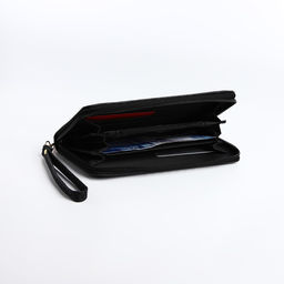 Кошелёк на молнии, цвет чёрный - Simaland фото 4