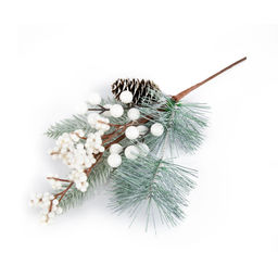 Blumentag VDF-143 Веточка хвойная с шишкой и ягодами 3 х 1 шт. 37 см 01