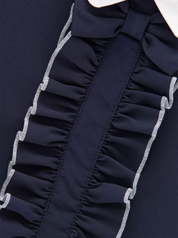 Платье для девочки в школу синее нарядное UD 7658 т.синий - Mini maxi фото 7