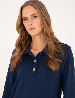 Lacivert Regular Fit _rme Elbise