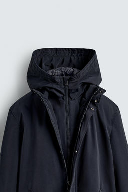 WATER-REPELLENT DETACHABLE TECHNICAL PARKA - Zara фото 10