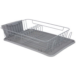Сушилка для посуды Agness серая 42.5×30.5 см