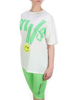 KD-792 WHITE/GREEN Костюм-двойка женский 7986 TREND - Фабричный китай фото 4