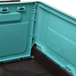 Короб пластиковый складной "Пазл", Д400 Ш280 В230, голубой