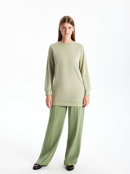 Bisiklet Yaka Kad?n Sweatshirt Tunik