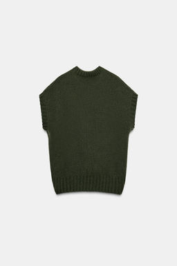 OVERSIZED WOOL WAISTCOAT WITH ASYMMETRIC HEM - Zara фото 5