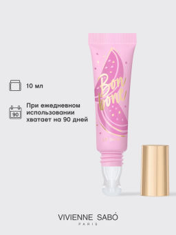 Новинка Vivienne Sabo Бальзам для губ с пептидами Bonbone тон 01 нежно-розовый