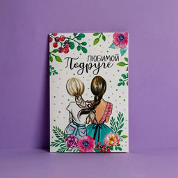 Цена за 10 шт. Открытка «Любимой подруге», 12×18 см