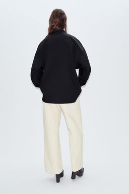 V-NECK POPLIN SHIRT - Zara фото 15