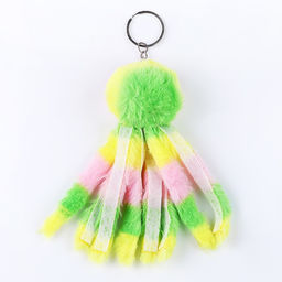 Брелок для ключей на кольце «Пушистик. Осьминог», мягкий, 11 см, МИКС