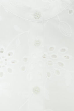 SHIRT WITH CUTWORK EMBROIDERY