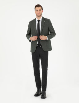 Antrasit Slim Fit Kanvas Pantolon - Pierre cardin фото 3
