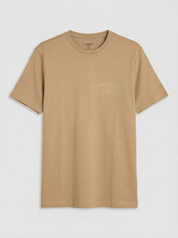 Bisiklet Yaka Bask?l? Erkek Ti??rt