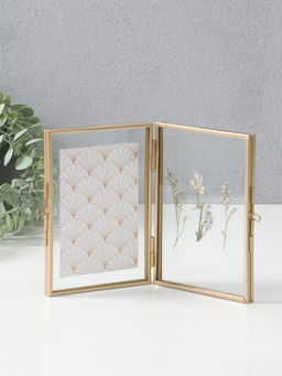 Фоторамка металл 9х13 см "Сухоцветы" 1,6х11х16 см