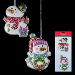 АКЦИЯ Цена за 1 шт. Набор ErichKrause Decor 2 украшения Снеговик 11см