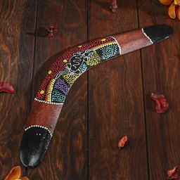 Сувенир бумеранг «Цветной узор», 40×6×0.7 см