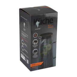 Кувшин 1,2 л AROMA цв. боросиликатного рельефного стекла с крышкой-фильтром из п/п арт. 106482 - Полимербыт фото 3