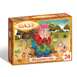 Цена за 3 шт. Пазл «Федорино горе», Корней Чуковский, 24 детали
