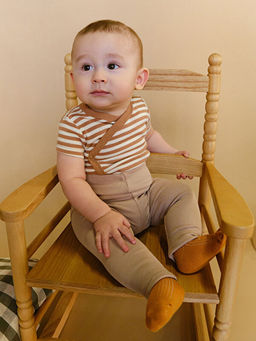 Beli Lastikli Erkek Bebek Tayt 2li