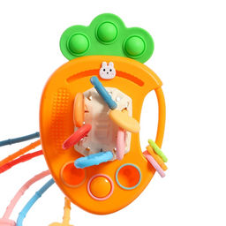 Уценка Развивающая игрушка Морковка-тянучка