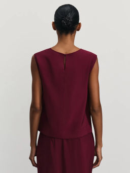 Топ из вискозы прямого кроя / Zarina  фото 5