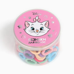 Резинки для волос в банке, 100 штук, 1.5 см, Коты аристократы