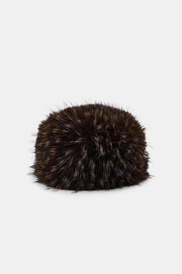 FAUX FUR HAT - Zara фото 2