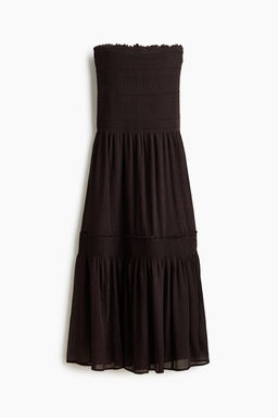 Vestido bandeau con cuerpo nido de abeja - H&m фото 7