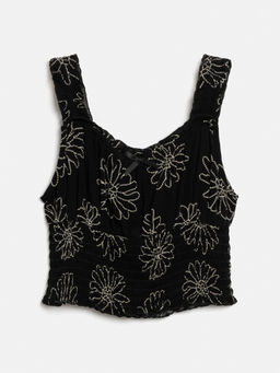 ACOOLA / Блузка детская для девочек Meze_bl черный принт