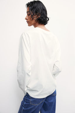 Camiseta de manga larga en punto - H&m фото 4