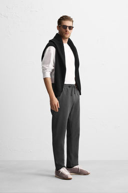 COMFORT FIT JOGGER WAIST TROUSERS - Zara фото 39