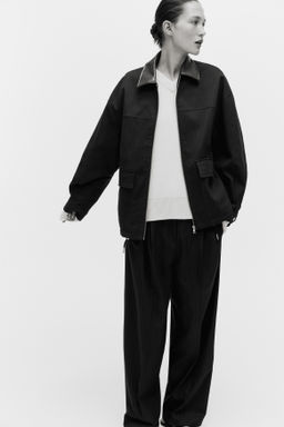 Chaqueta oversize de sarga - H&m фото 2