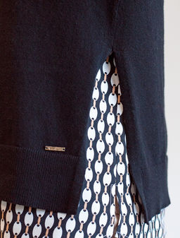 Жилет тонкой вязки из хлопка с нейлоном - Vilatte фото 2