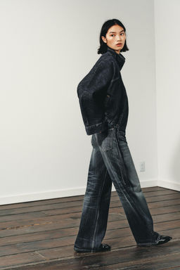 TRF EXTRA WIDE-LEG HIGH-WAIST JEANS - Zara фото 3