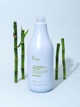 Kezy I am BAMBOO Шампунь с экстрактом бамбука для объема и укрепления тонких волос, 1000 мл  фото 3